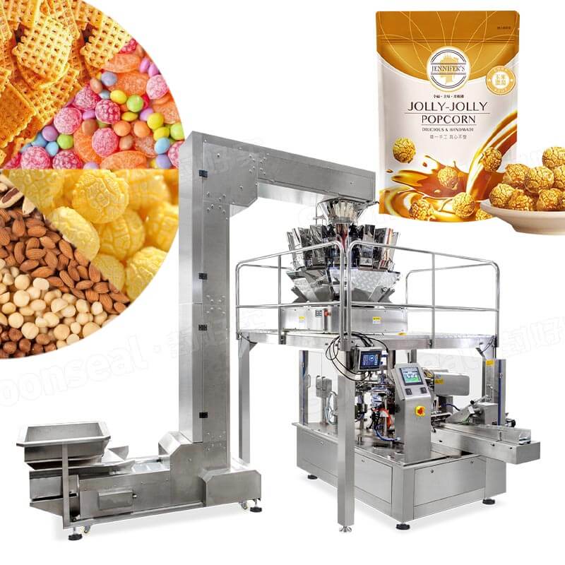 doypack packaging machine for popcorn