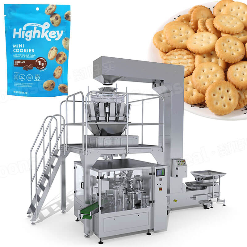 stand up pouch filling machine for cookies