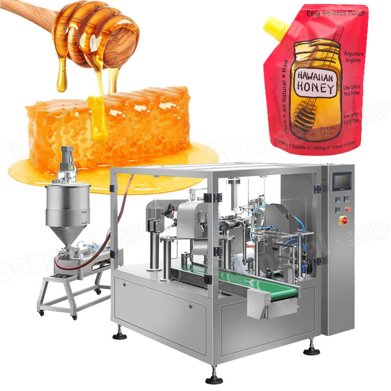 honey stand up pouch liquid filling machine