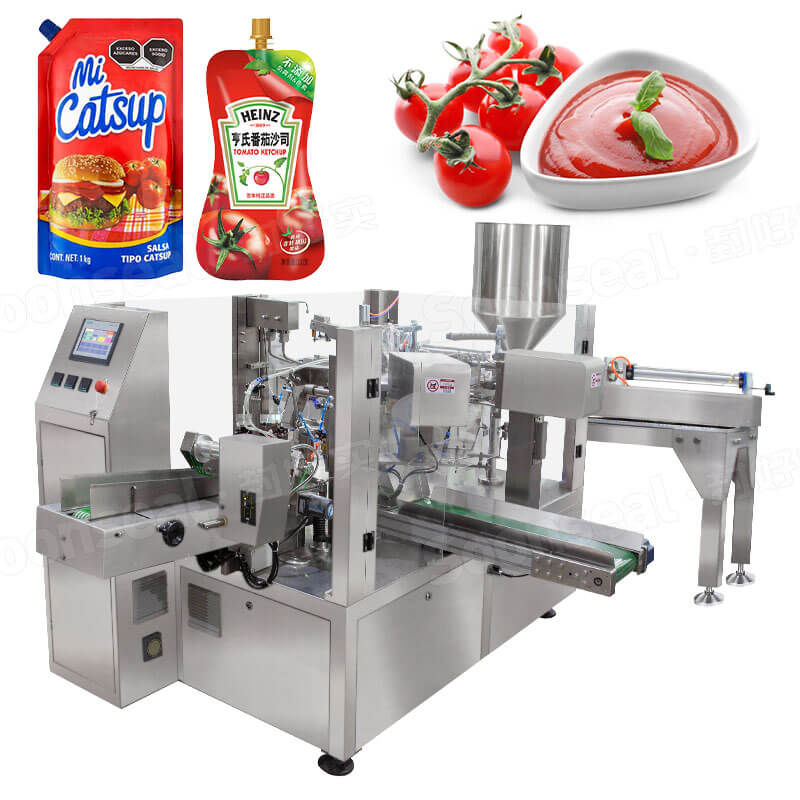 ketchup stand up pouch filling machine