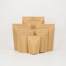 Kraft Paper Stand Up Pouch With Zipper