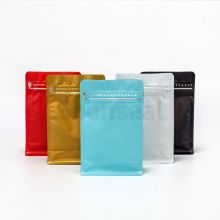 Customized Aluminum Flat Bottom Pouch Coffee Bag Packaging With Valve