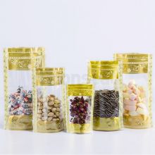 Golden Flower Printed Stand Up Pouch