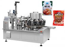 Automatic High Speed Snack Meat Foods Vacuum Rotary Packing Machine