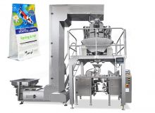 China Automatic Granule Pet Food Mini Doypack Packing Machine With Multihead Weigher