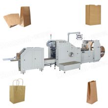 High Speed Automatic Kraft Paper Flat Bottom Bag Making Machine