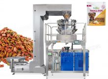 Horizontal Premade Pouch Packing Machine With 4 Linear Weigher For Pet Food