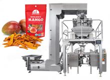 Low Cost Dried Fruit Packing Mini Doypack Packaging Machine With Multi Weigher