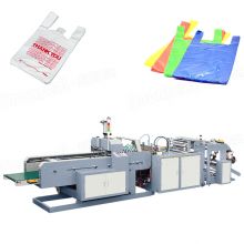 Automatic High Speed Single Line Plastic T Shirt Bag Making Machine