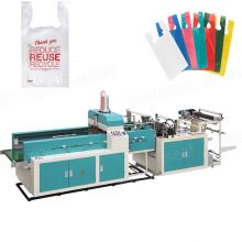 Automatic High Speed Single Line Plastic Carry Bag Manufacturing Machine