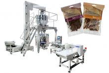 Automatic Biltong Packing Machine With Metal Detector And Weight Sorting Scale
