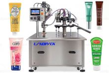 Semi-Automatic Cosmetic Cream Lotion Plastic Tube Filling And Sealing Machine