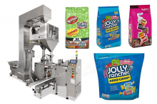 Doypack Premade Bag Packing Machine Automatic Bubble Gum Sweets Gummy Bear Candy Filler