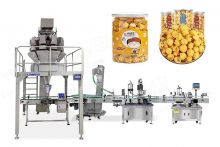 Popcorn Glass Packing Machine Automatic Food Weighing Granule Filling Packing Machine