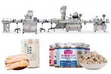 Automatic Pet Food Bottle Filling Capping Labeling Line