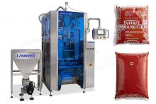 Ketchup Liquid automatic 4 sides sealing sachet Packaging Machine