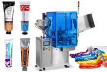 Automatic Paste Aluminium Tube Filling And Sealing Machine With Dust Cover