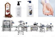 Automatic Shampoo Filling Capping Labeling Line With Coding Machine
