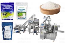 Fully Automatic Milk Powder Rotary Premade Bag Filling Sealing Machine Line