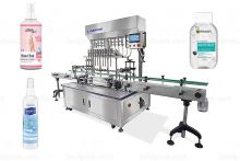 Automatic Multi Heads Hand Sanitizer Alcohol Liquid Bottle Filling Machine