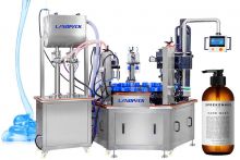 High-Efficiency Stainless Steel Turntable Hand Sanitizer Filling Capping Integrated Machine