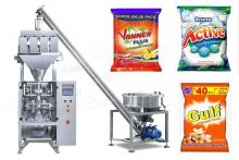 Vertical Automatic Washing Powder Bag Packing Machine With 4 Liear Weigher