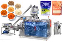 Automatic Ground Coffee Matcha Milk Powder Zipper Pouch Doypack Packing Machine