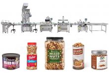 Automatic Nuts Bottles Weighing Filling Capping and Labeling Lines
