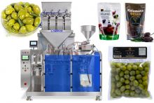 4 Linear Weigher Pickle Horizontal Stand Up Pouch Filling Sealing Machine