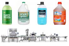 Automatic 5L Detergent Filling Machine With Capping Sealing And Labeling Line