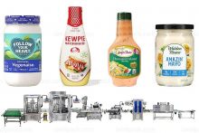 Automatic Mayonnaise Filling And Capping Machine Line Project With Shrink Wrapper