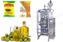 Small Pouch Vertical Form Fill Seal Packaging Machine For Olive Oil
