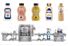4 Head Filler Maynnaise Bottle Filling Line Machine