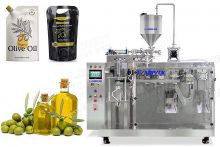 Horizontal Olive Oil Doypack HFFS Spout Pouch Packing Machine