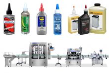 Fully Automatic Lubricant Engine Oil Bottle Filling Capping And Labeling Line