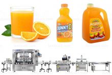 Automatic Fruit Juice Bottle Filling Capping Labeling Machine