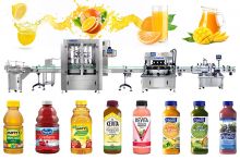Full Automatic Mango Juice Bottle Filling Capping And Labeling Line