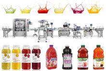 Automatic Juice Filling Capping Labeling Line With Coding Machine