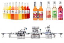 Automatic Bottle Labeling Filling And Capping Line For Juice/ Sauce/ Salad Dressing