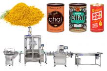 Automatic Spice Powder Bottle Filling Machine For Cans And Tins