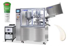 Automatic Cream Plastic Tube Filling And Sealing Machine With Water Cooler