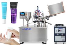 Automatic Cream Lotion Soft Tube Filling and Sealing Machine 