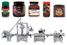 Automatic Coffee Powder Bottle Filling Capping Machine Line