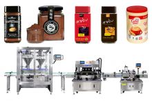 Automatic Coffee Powder Canister Filling Seaming Labeling Machine Lines