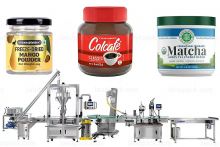 High Speed Automatic Powder Bottles Filling Line With Capping Machine