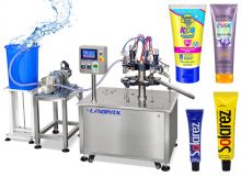 Semi Automatic Glue Plastic Soft Tube Filling And Sealing Machine