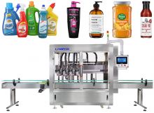 Semi Automatic Detergent Liquid Tracking Bottling Filling Machine
