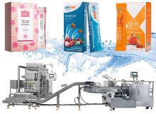 Automatic Multi Lanes Liquid Stick Filling Sealing Machine Boxing Line