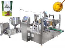 Automatic Rotary Ghee Premade Pouch Filling Sealing Machine