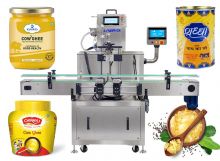 High Precision Single Head Gear Pump Bottle Filling Machine For Ghee